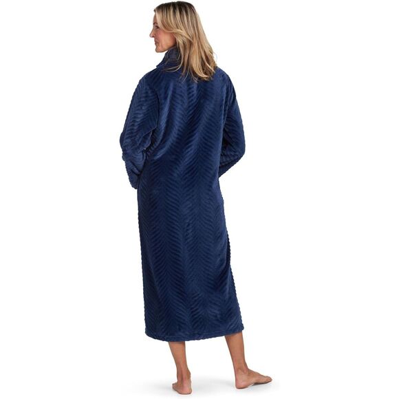 Miss Elaine Womens Long-Sleeve Zip-Up Kni Storm S - Picture 2 of 2